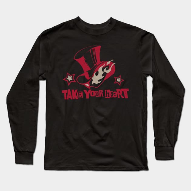 Take Your Heart | Heart Your Take Long Sleeve T-Shirt by merch.x.wear